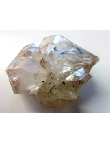 Quartz, cristal bipoint avec goutte d'eau