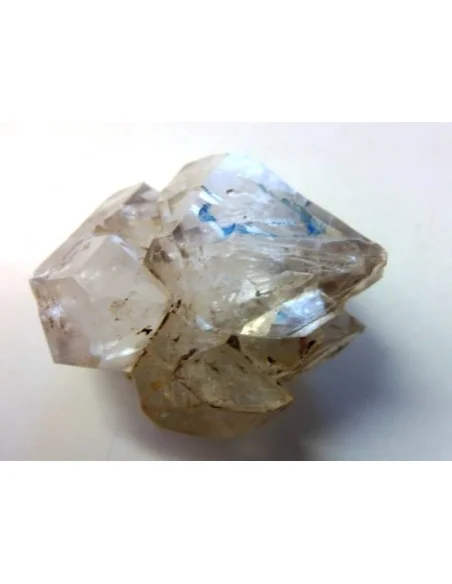 Quartz, cristal bipoint avec goutte d'eau