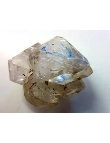 Quartz, cristal bipoint avec goutte d'eau