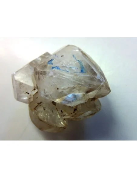 Quartz, cristal bipoint avec goutte d'eau
