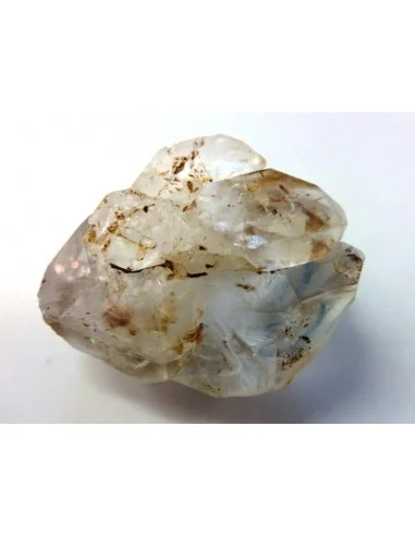 Quartz, cristal bipoint avec goutte d'eau