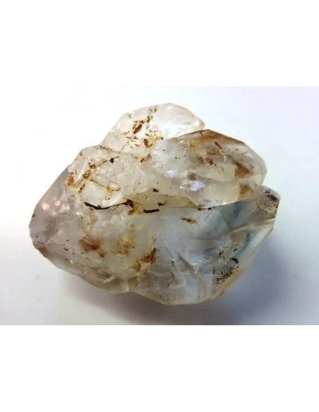 Quartz, cristal bipoint avec goutte d'eau