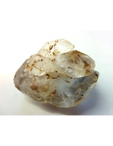 Quartz, cristal bipoint avec goutte d'eau