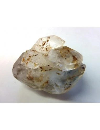 Quartz, cristal bipoint avec goutte d'eau