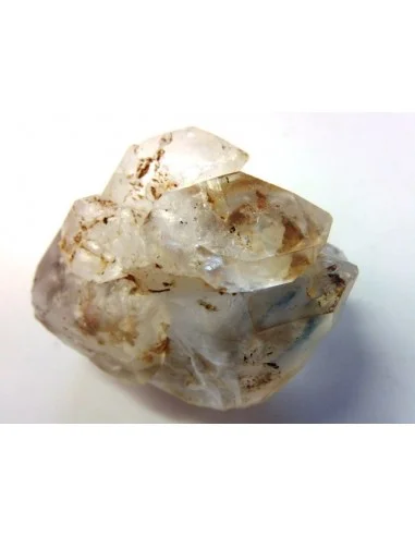 Quartz, cristal bipoint avec goutte d'eau