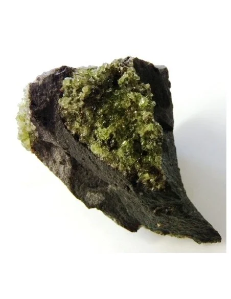 Peridot brut sur gangue Peridot brut sur gangue