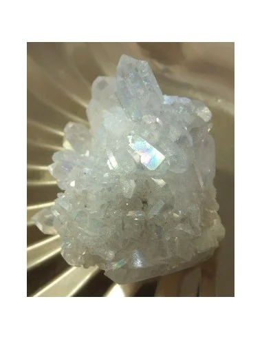 Aqua aura  ange arc-en-ciel geode