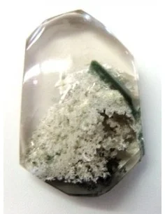 Cabochon de Tourmaline verte et lodolite 2