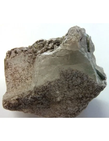 Tourmaline verte sur quartz