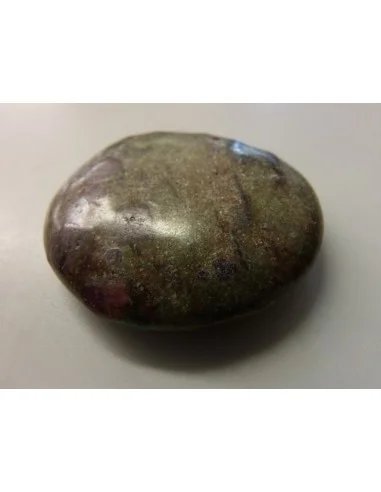 Zoisite rubis galet litotherapie 23 à 38g