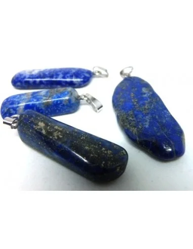 Lapis pendentif bélier argent