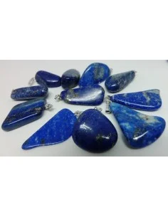 Lapis pendentif bélier argent