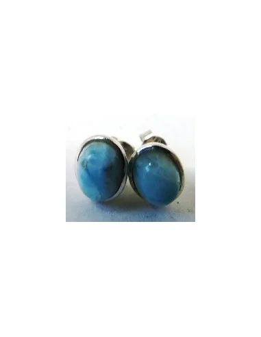 Boucles pouce Larimar argent