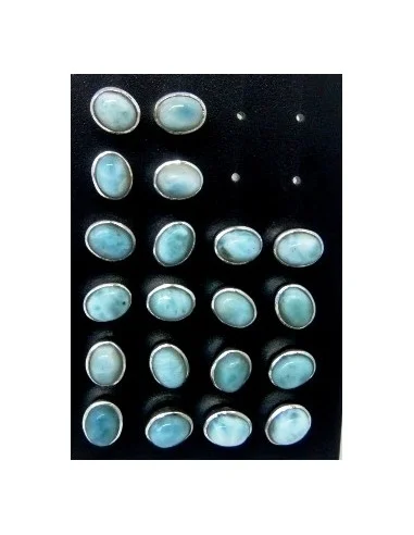 Boucles pouce Larimar argent