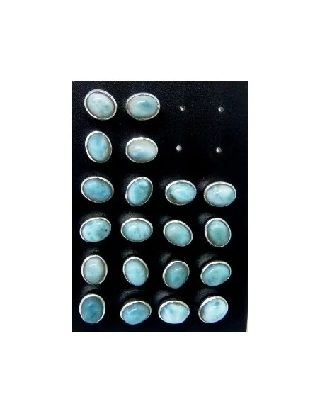 Boucles pouce Larimar argent Boucles pouce Larimar argent