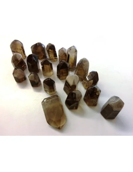 Quartz manifestation blanc sur quartz fumé Quartz manifestation blanc sur quartz fumé