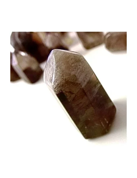 Quartz manifestation blanc sur quartz fumé Quartz manifestation blanc sur quartz fumé