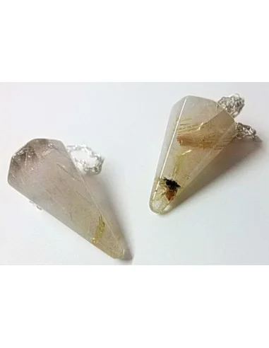 Quartz rutile pendule
