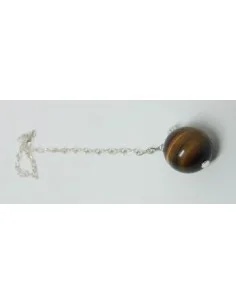 Pendule boule Oeil de tigre 14mm 2