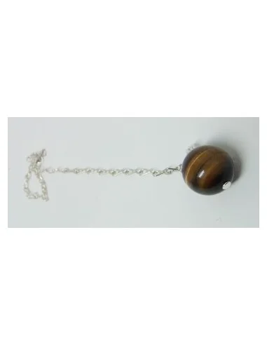 Pendule boule Oeil de tigre 14mm