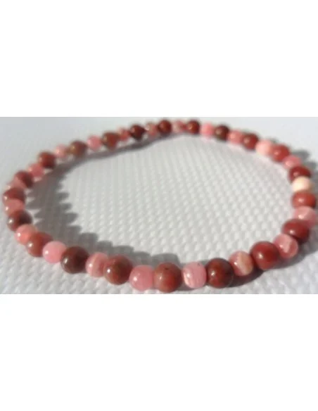 Bracelet en rhodocrosite boules 4mm Bracelet en rhodocrosite boules 4mm