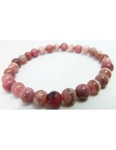 Bracelet rhodonite,rhodocrosite 6mm