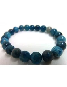 Bracelet Apatite bleue billes 8MM