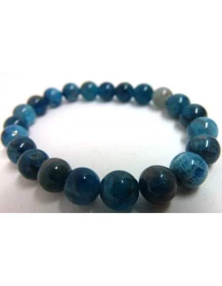 Bracelet Apatite bleue billes 8MM Bracelet Apatite bleue billes 8MM