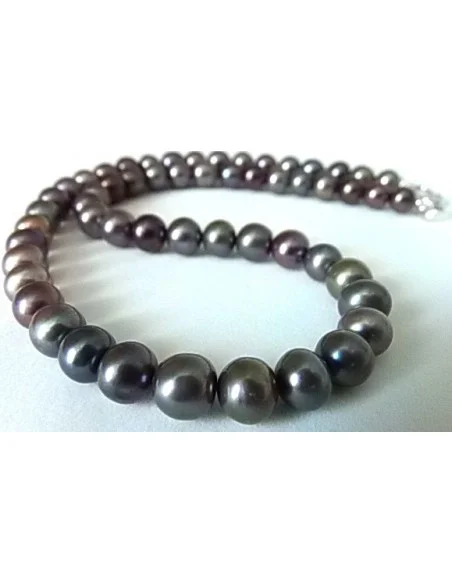 Collier perles noire 8mm