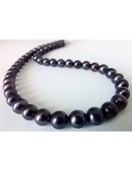 Collier perles noire 8mm Collier perles noire 8mm