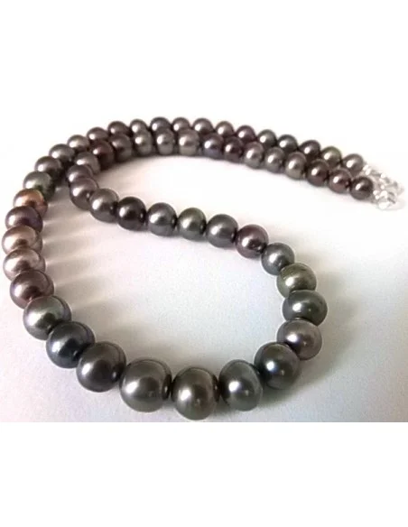 Collier perles noire 8mm Collier perles noire 8mm