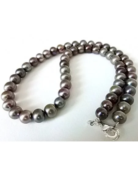 Collier perles noire 8mm Collier perles noire 8mm