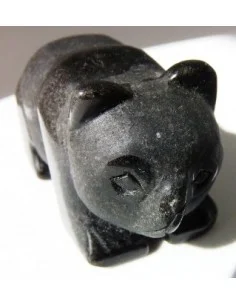 Ours en tourmaline noire