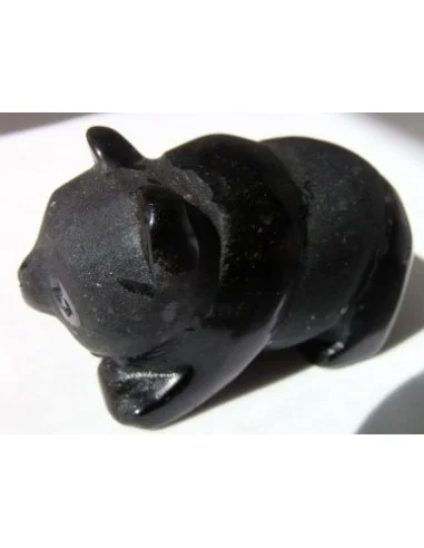 Ours en tourmaline noire