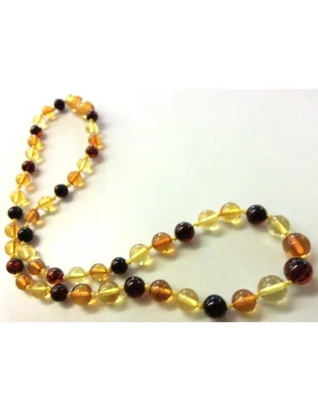 Collier bebe ambre boule 4, 6, 8mm