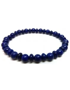 Bracelet lapis lazuli 6mm et boutons