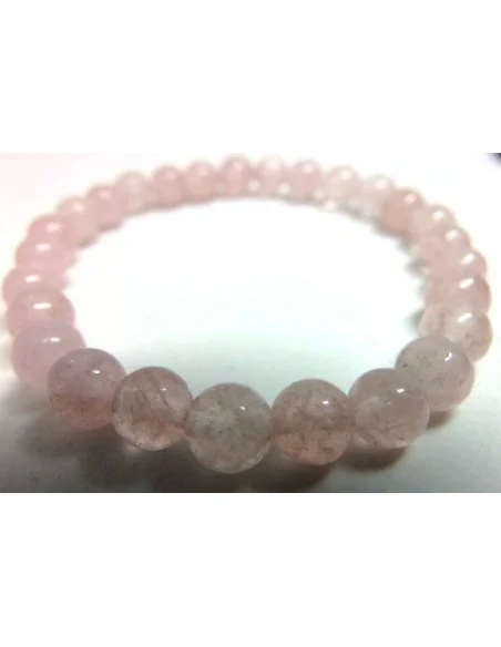 Beryl rose, bracelet morganite 6mm Beryl rose, bracelet morganite 6mm