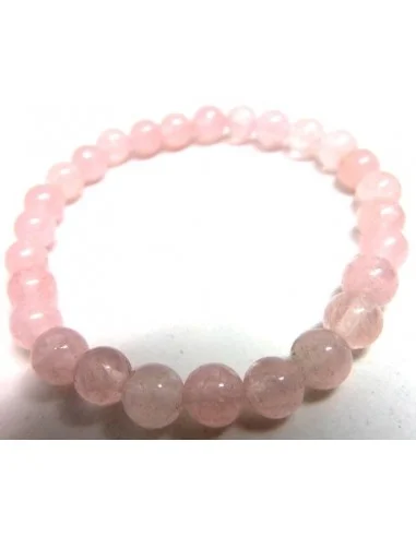 Beryl rose, bracelet morganite 6mm
