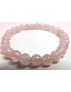 Beryl rose, bracelet morganite 6mm 2