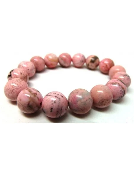 Bracelet rhodocrosite boule 12mm Bracelet rhodocrosite boule 12mm