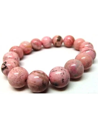 Bracelet rhodocrosite boule 12mm