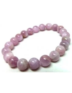 Kunzite bracelet boule 8mm, Beryl rose Bracelet boule 8mm 2