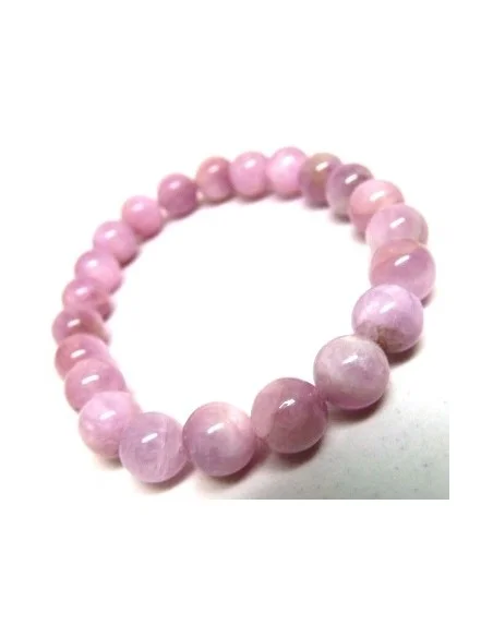 Kunzite bracelet boule 8mm, Beryl rose Bracelet boule 8mm Kunzite bracelet boule 8mm, Beryl rose Bracelet boule 8mm