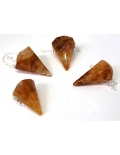 Oligocalcite pendule, calcite miel pendule 2