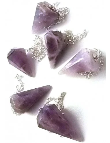 Pendule Améthyste en chevron