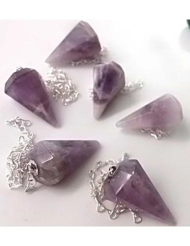 Pendule Améthyste en chevron