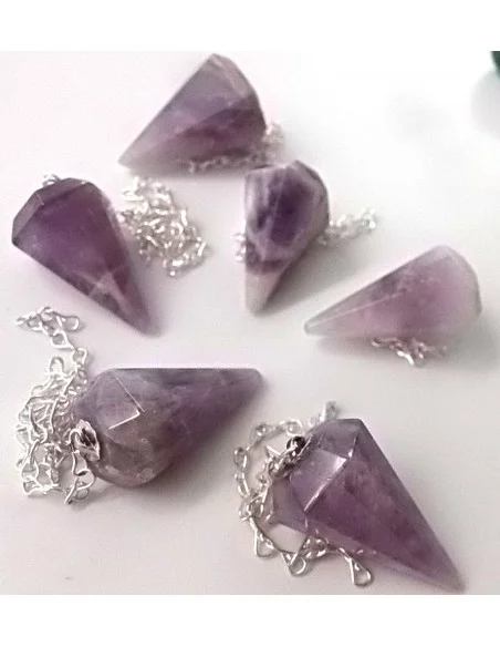 Pendule Améthyste en chevron