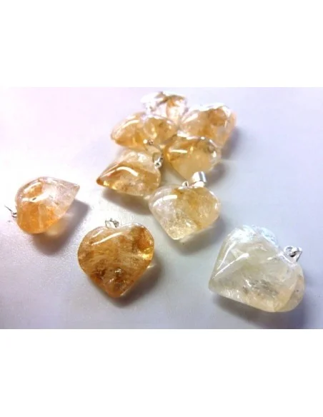 Citrine coeur pendentif Citrine coeur pendentif