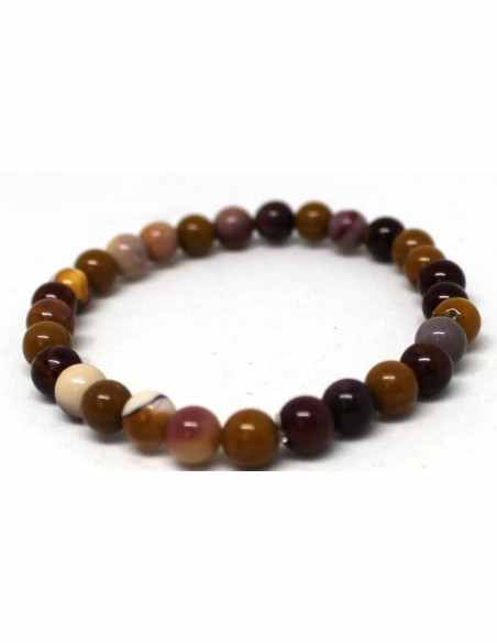 Bracelet jaspe mokaite 6mm
