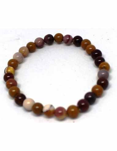 Bracelet jaspe mokaite 6mm